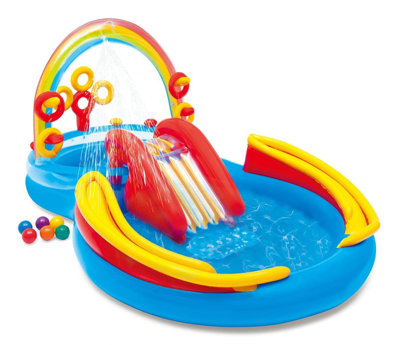 Pool Hinchable Kids Model Garden With Tobogán, 290 X 180 X 104CM