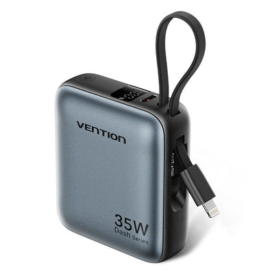 Vention Powerbank 10000MAH FHFN0 35W Grey Includes USB Cable Type-c And Lightning — image 1
