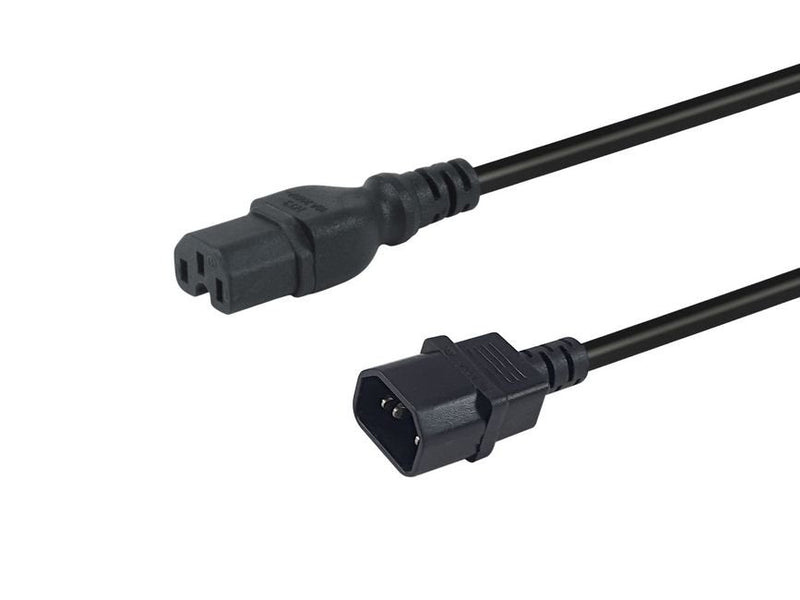 Equip Cable Power C14 -C15 M/H Black 1.80M
