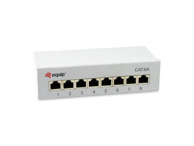 Equip Patchpanel 8x RJ45 CAT.6A FTP 1HE Keymone Mounting Gr — image 1