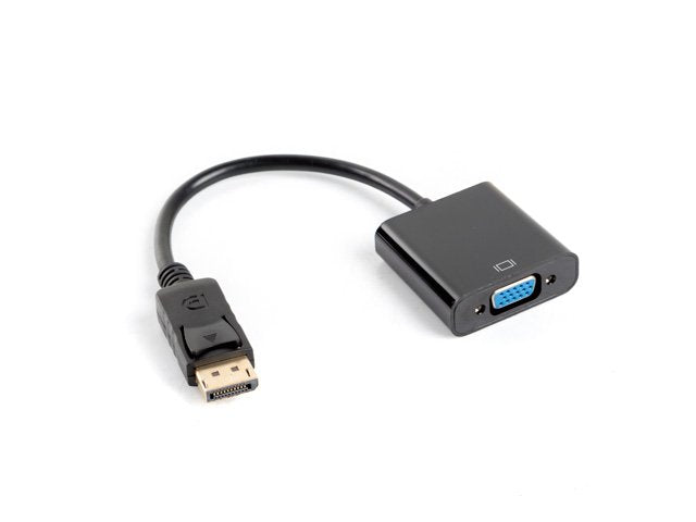 Lanberg Adapter DisplayPort a VGA 1080P 60HZ 0.20M Black AD-0002-BK