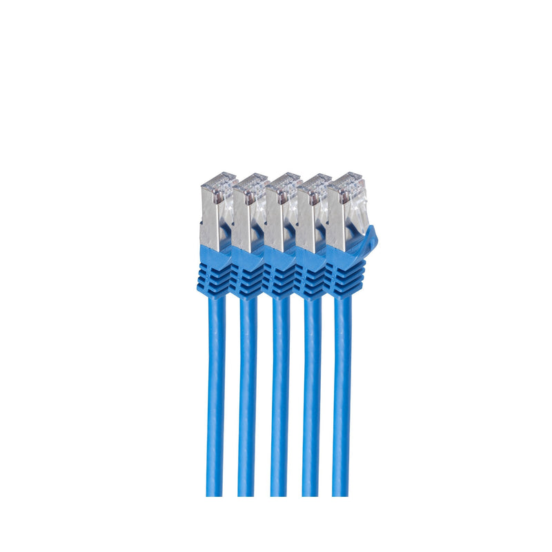 Shiverpeaks RJ45 Network Cable S FTP, CAT.7 VE5, 0,5M Blue