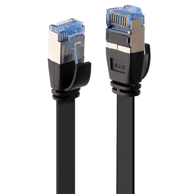 Lindy Network Cable CAT.6A U/FTP Flachband Black 0.30M — image 1