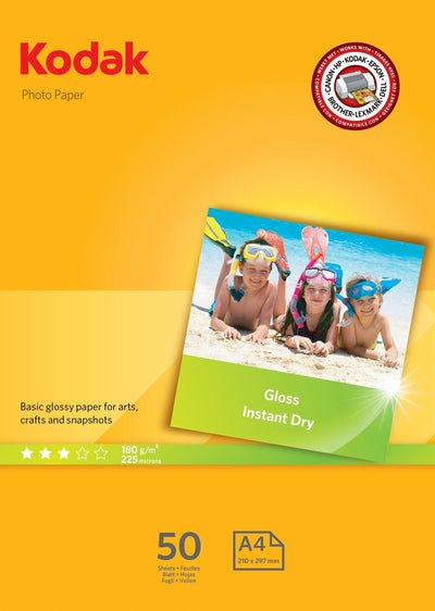 Kodak Paper Photo A4 180GR -pack 50 Hojas- — image 1