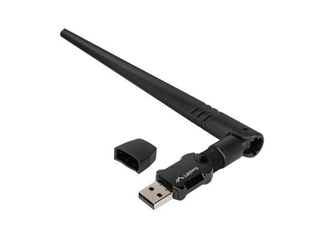 Lanberg USB Adapter Wireless Network Card NC-0900-WIE USB 2.0 Dual Band AX900 1X External Antenna