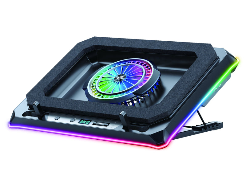 Conceptronic USB-C Laptop-almohadilla Refrigerante + Handyhalter, 130MM Long