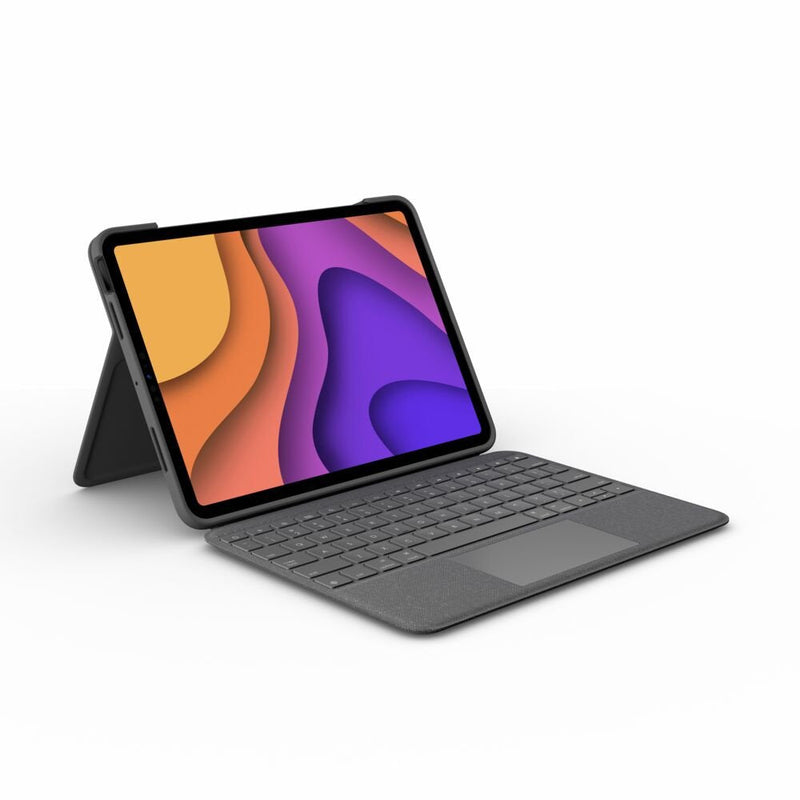 Logitech Folio Touch Ipad QWERTY English Internacional Grey Smart Connector