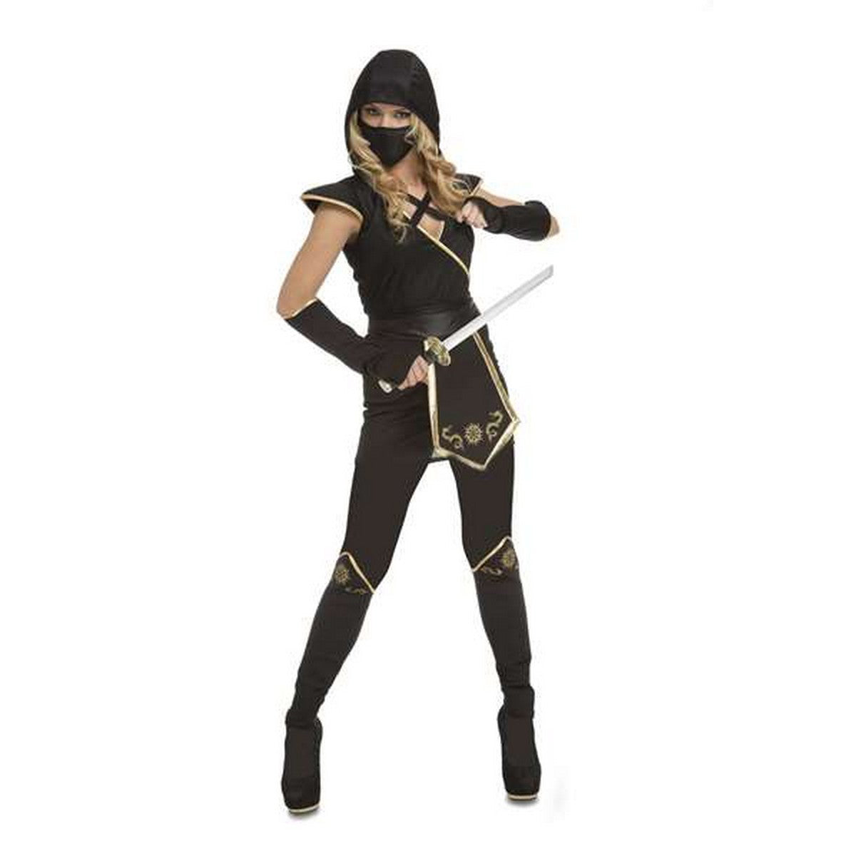 Costume for Adults My Other Me Black Ninja One size L (5 Pieces)