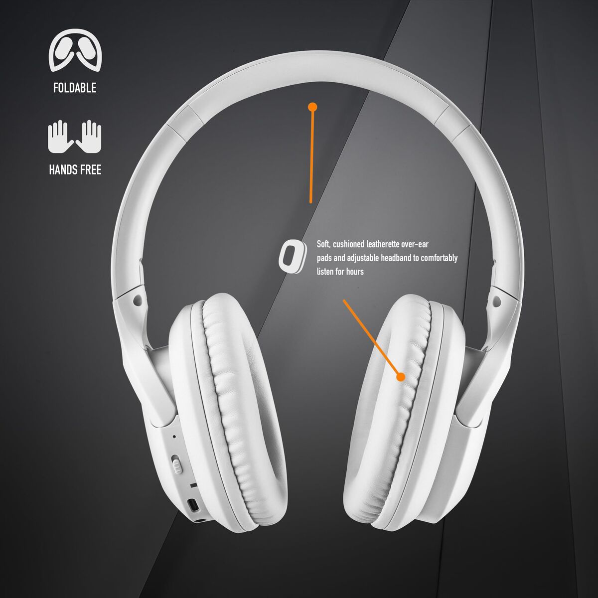 Bluetooth Headset with Microphone NGS ARTICA GREED White Black (Refurbished A)