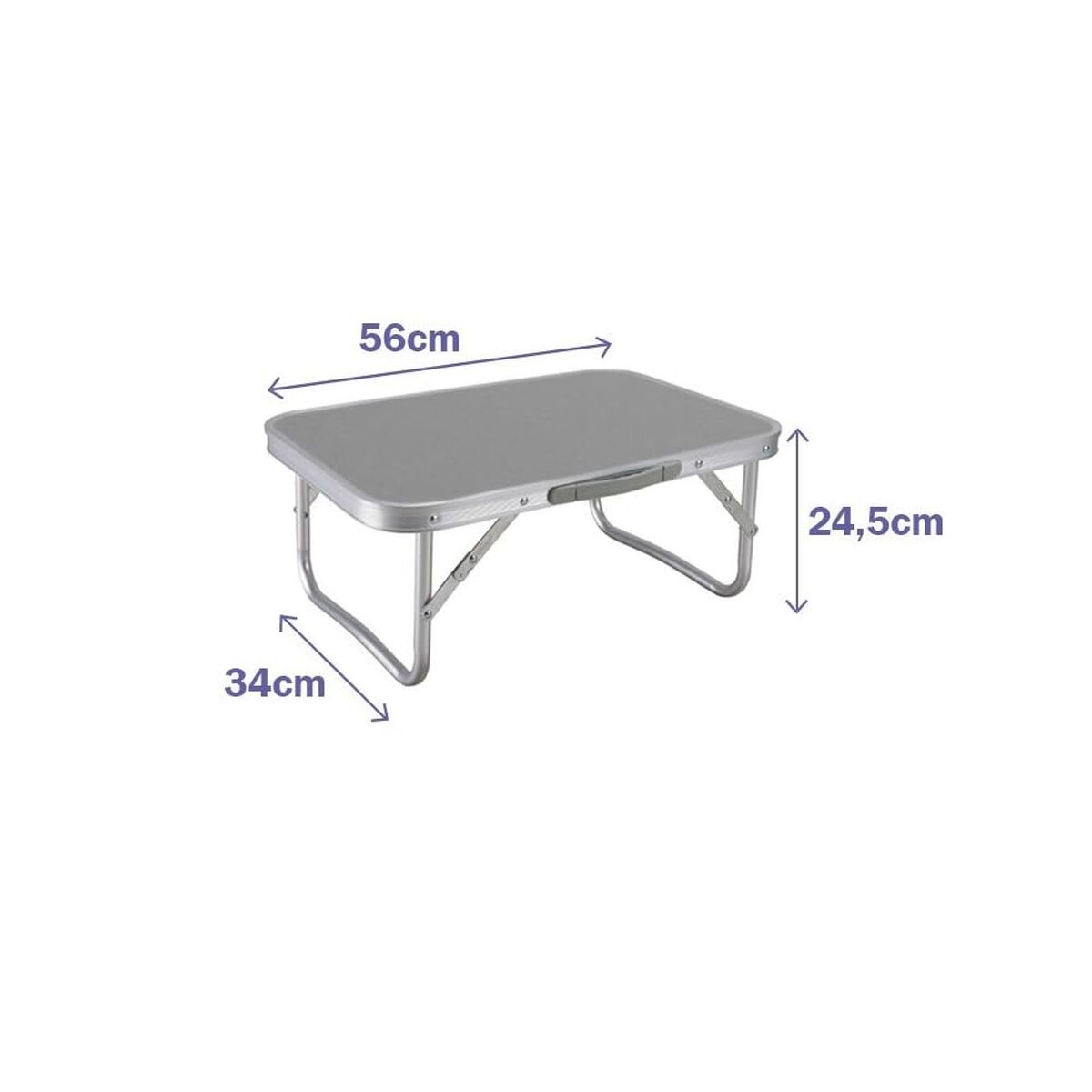 Folding Table Marbueno Grey 56 x 24 x 34 cm