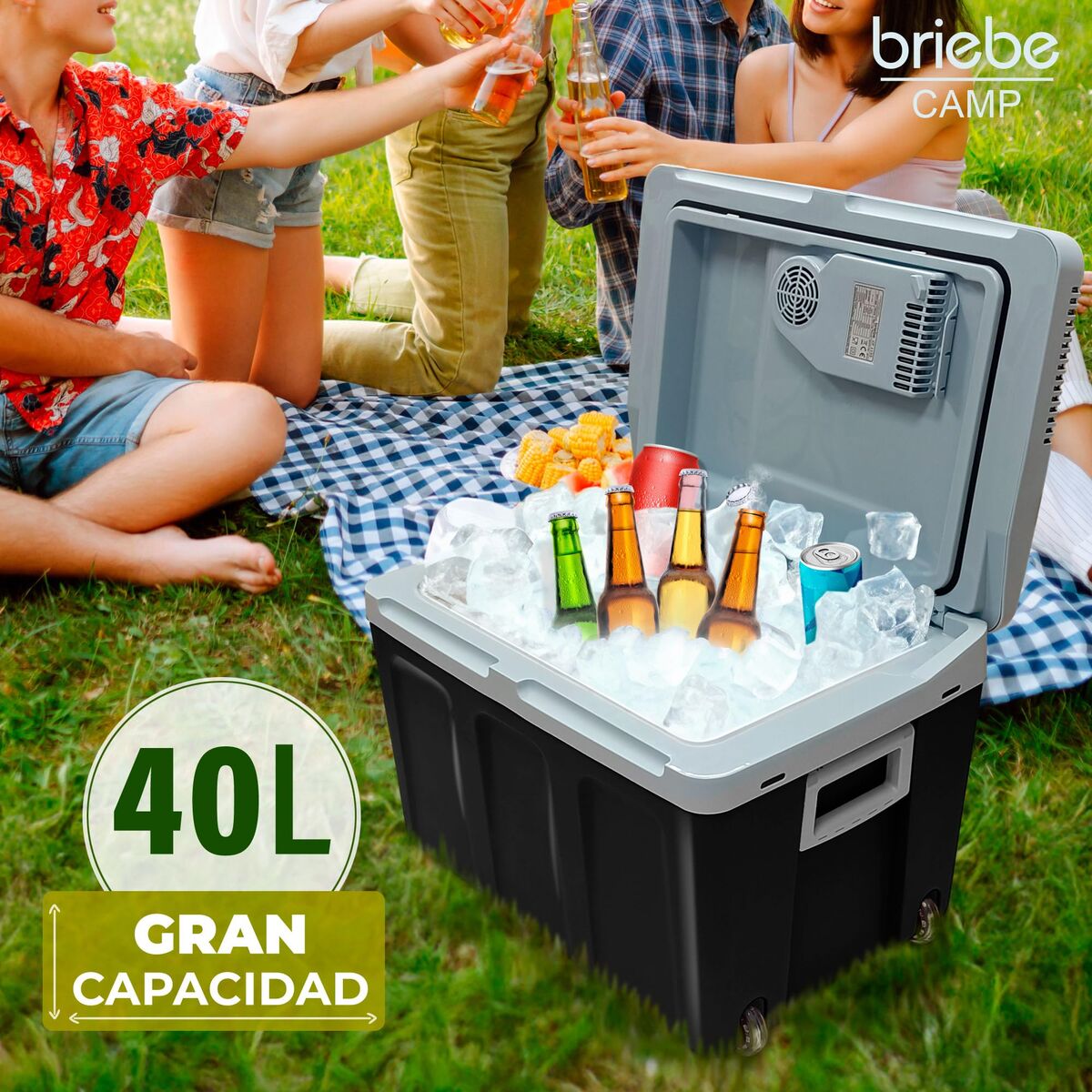 Electric Portable Fridge Black 40 L (Refurbished A)