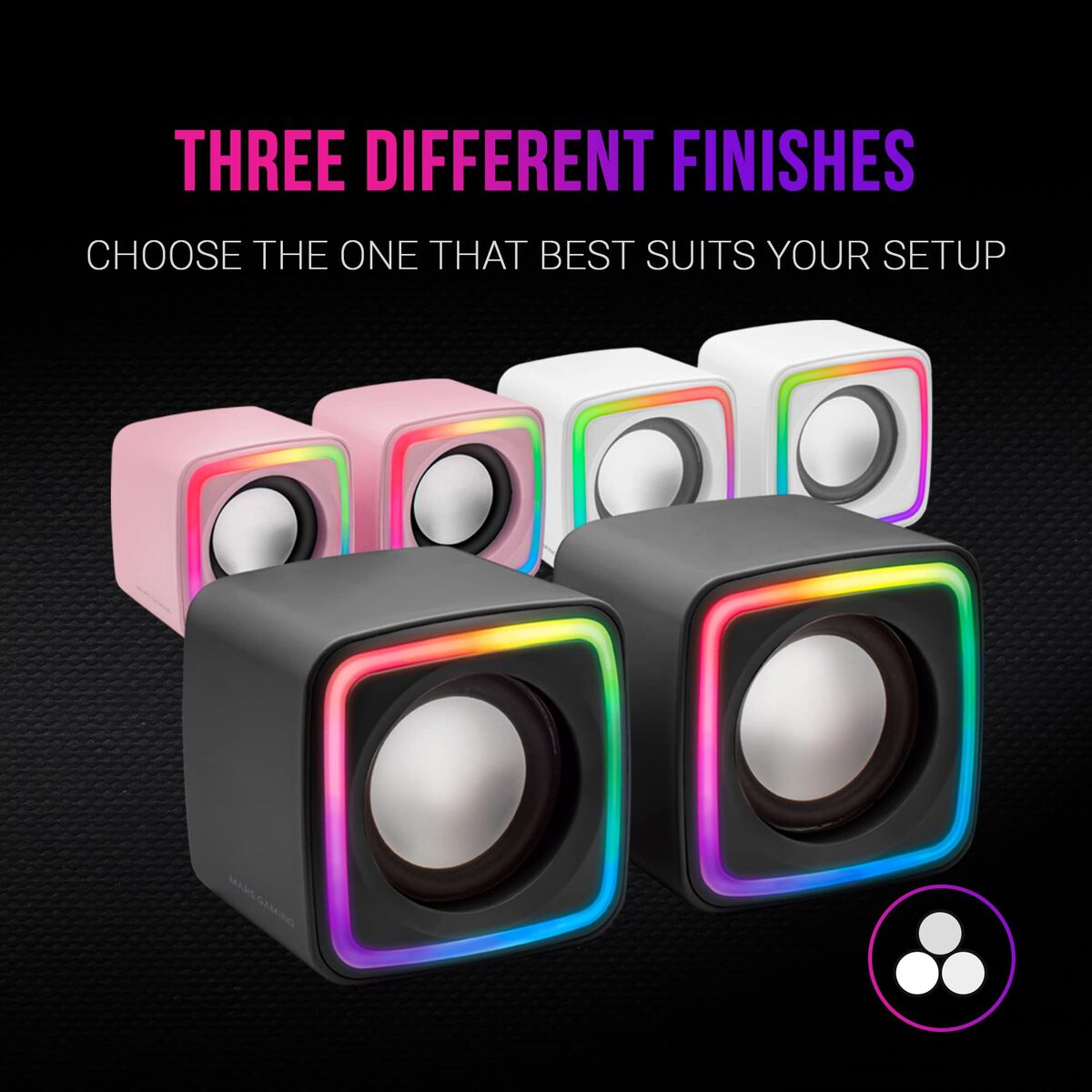 Mars Gaming Pc Speakers Mars Gaming Mscube Black 4 W