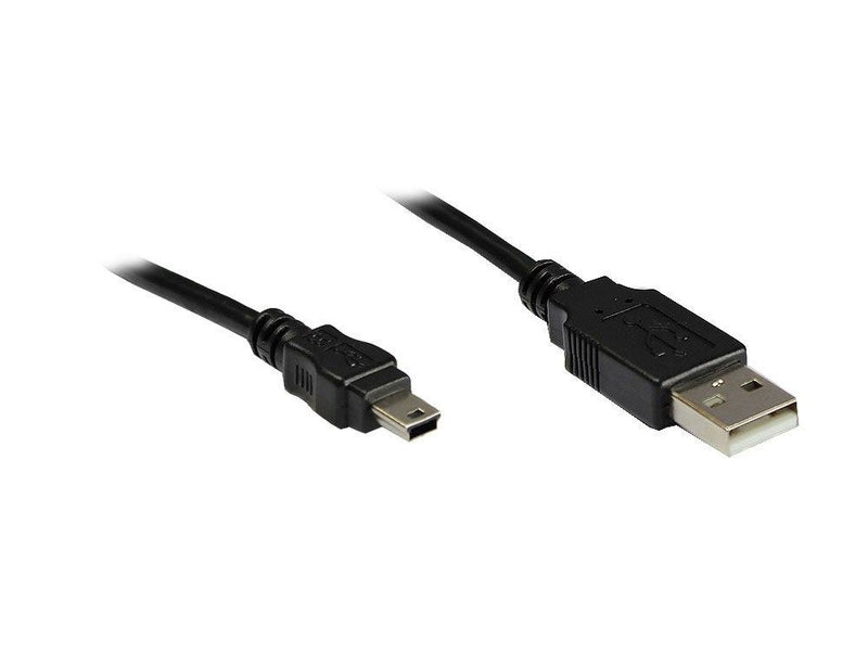 Cable Alcasa 3310-AM1 USB 1M USB 2.0 USB a Mini-usb B Black