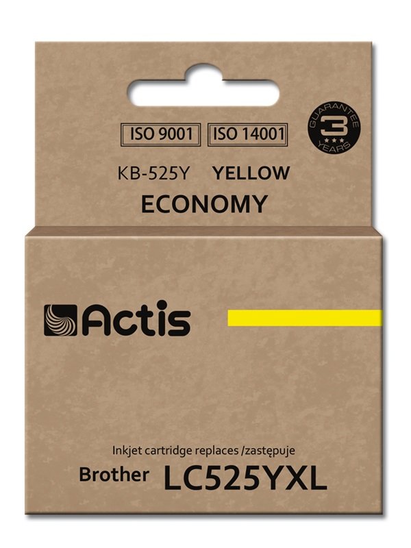 Actis Ink KB-525Y (reemplazo Brother LC525Y - Standard - 15ML - Yellow