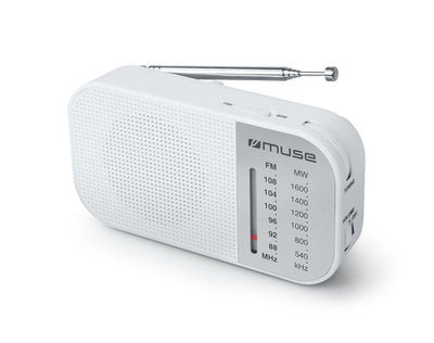 Muse M-025 Rw White Radio Analógica Am/Fm Laptop With Speaker Integrado — image 1
