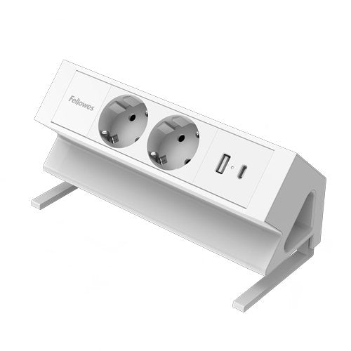 Fellowes Power Strip 100137183 Base Múltiple 2M 2 Salidas AC Indoor White