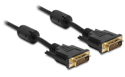 Delock 83190 Cable DVI 24 + 1 - DVI 24 + 1M/M 2M Black — image 1