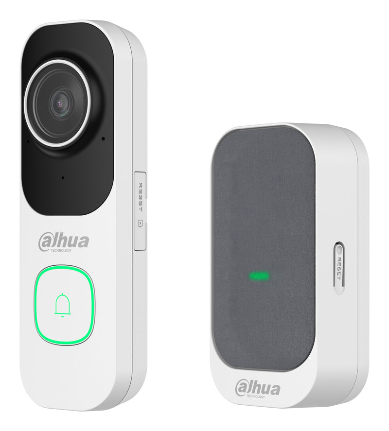 Dahua VDKP01-WG Vídeo Doorbell Wi-Fi 4M White DB41AW + Doorbell Wi-Fi Grey DS1AG