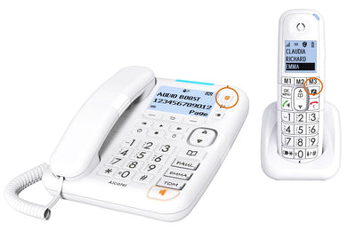 Alcatel XL785 Combo Voice Phone Fixed Desktop + Wireless White — image 1