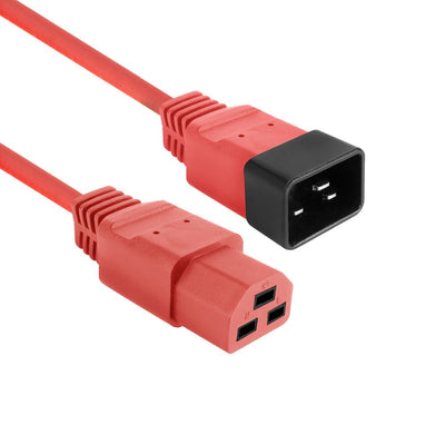 Powercord C20 - C21 IEC60320 Red 1.5M — image 1