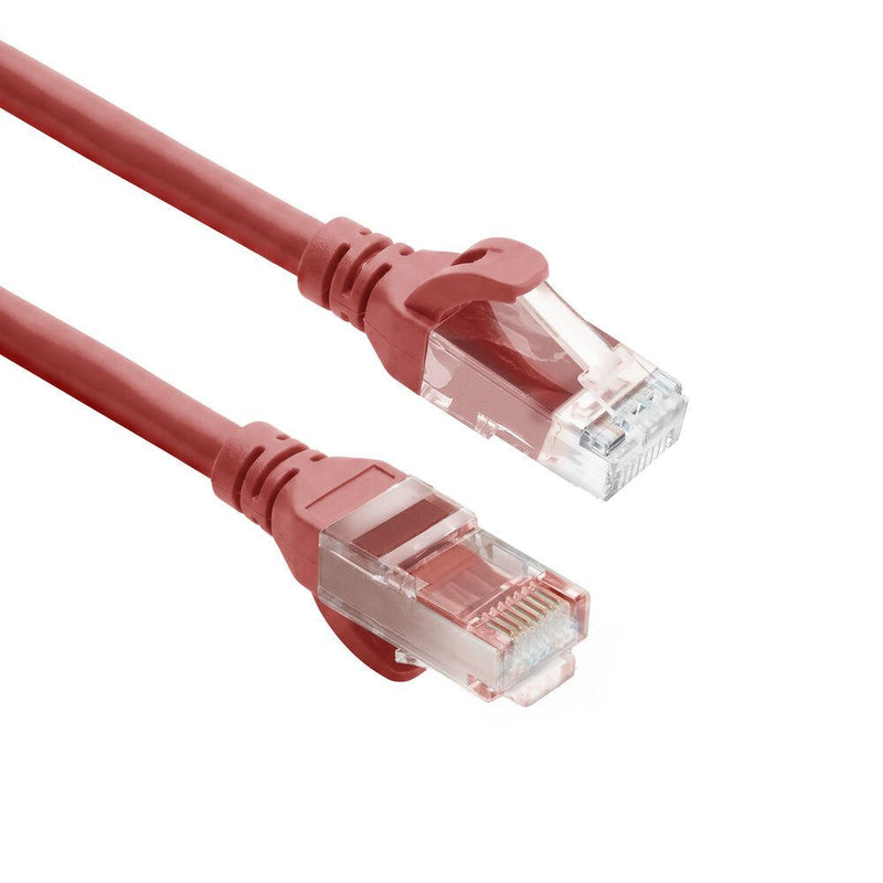 Red 5 Meters Tpe U UTP CAT.6A Ultra-flex Patch Cable Snagless With RJ45 Connectors