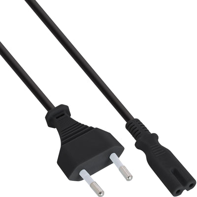 Inline Cable Power , Connector Euro a Connector EURO8, Black 0,5M — image 1