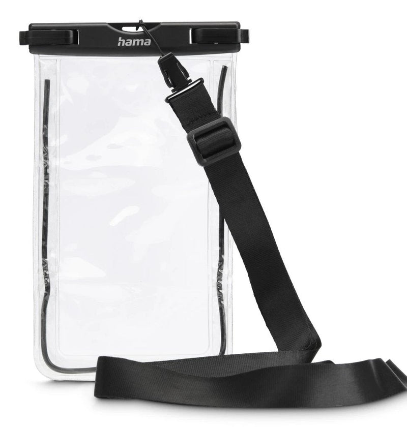 Hama Case Waterproof Universal - IPX8 - Closure a Presion - Frame Fluorescent - Pvc - 12.5X1.5X20CM - Black An