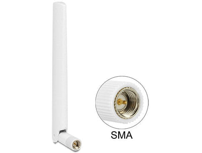 Delock 88790 LTE Antenne Sma Plug 1 – 2,5 dBi Omnidirektional With Kippgelenk White — image 1
