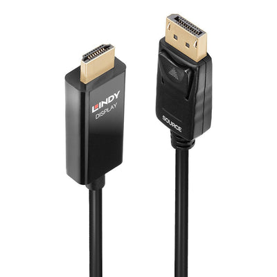 Lindy 40924 Video Cable Adapter 0.5M DisplayPort HDMI Type a (standard) Black — image 1