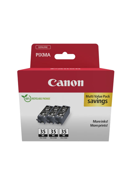 Canon PGI-35BK Multipack 3 Cartridges Ink Originales Black - 1509B028 — image 1