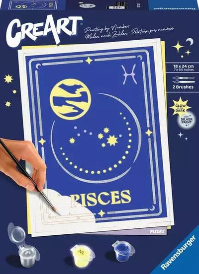 Ravensburger Creart - Signo Zodiacal Piscis, Pintura 23735 — image 1