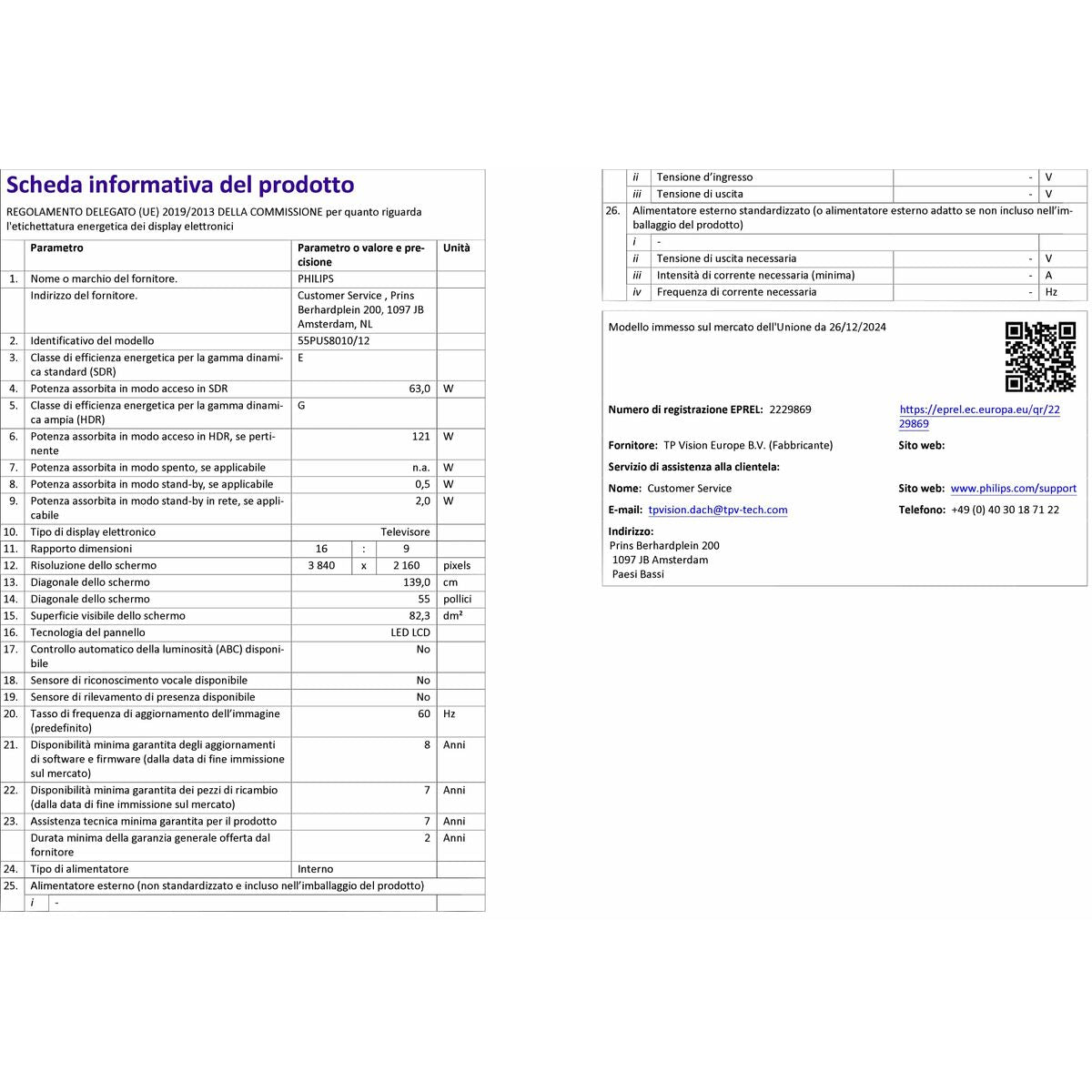 Philips Smart Tv Philips 55Pus8010/12 4K Ultra Hd 55" Led