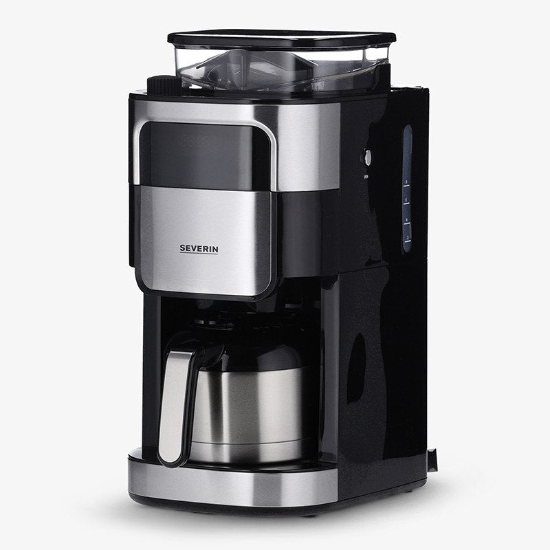Severin Coffee Machine Ka 4814 Combinada Molinillo Integrado, 1000W, Black Steel Inoxidable