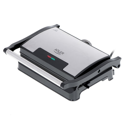 Adler Electric Grill Ad 3052 Desk 1200W, Steel Inoxidable, Placas Antiadherentes — image 1