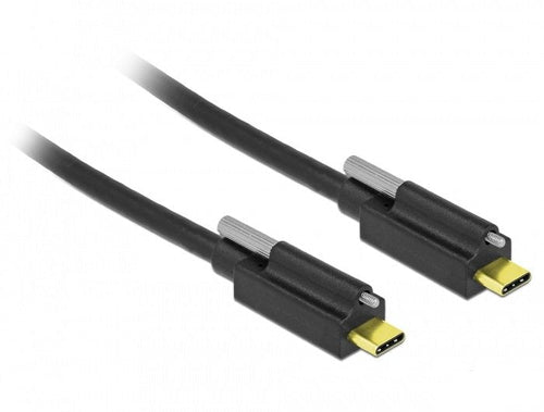 Delock Cable 84138 USB 2M USB 3.2 Gen 2 (3.1 Gen 2) USB C Black — image 1