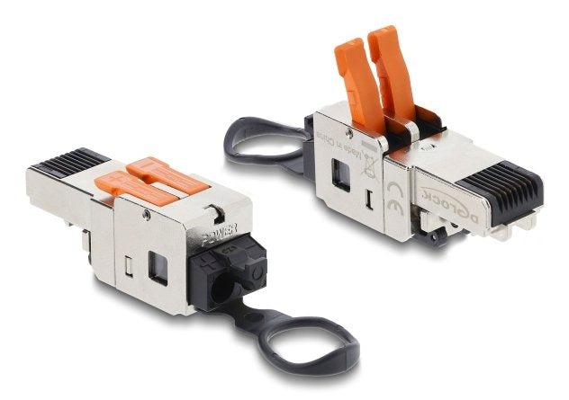 RJ45 Connector Male With Klemmverschluss 2 Pin + - Without Tools - Composite Power Connector