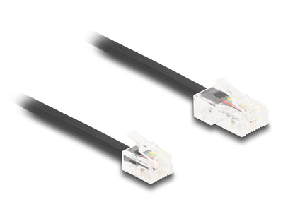 Delock 88037 Cable Telefónico RJ45 Male a RJ11 Male Black 3M — image 1