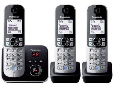 Panasonic Phone Wireless KX-TG6823GB Trio Black — image 1