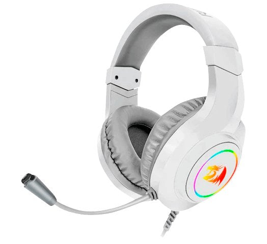 Redragon Hylas Headphone Gaming RGB 3.5MM Microphone White