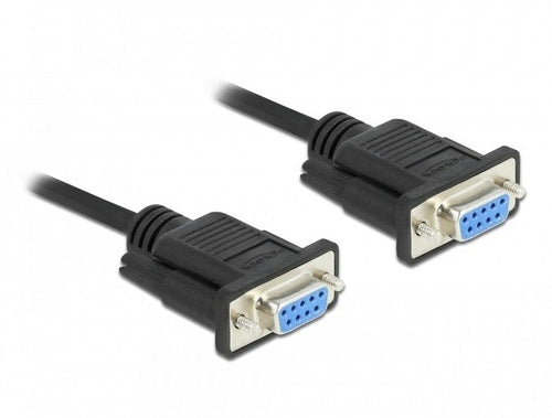 Delock RS-232 Cable Serie D-sub 9 Connector Female a Female Nullmodem With Narrow Housing Connector - Cts Rts  — image 1
