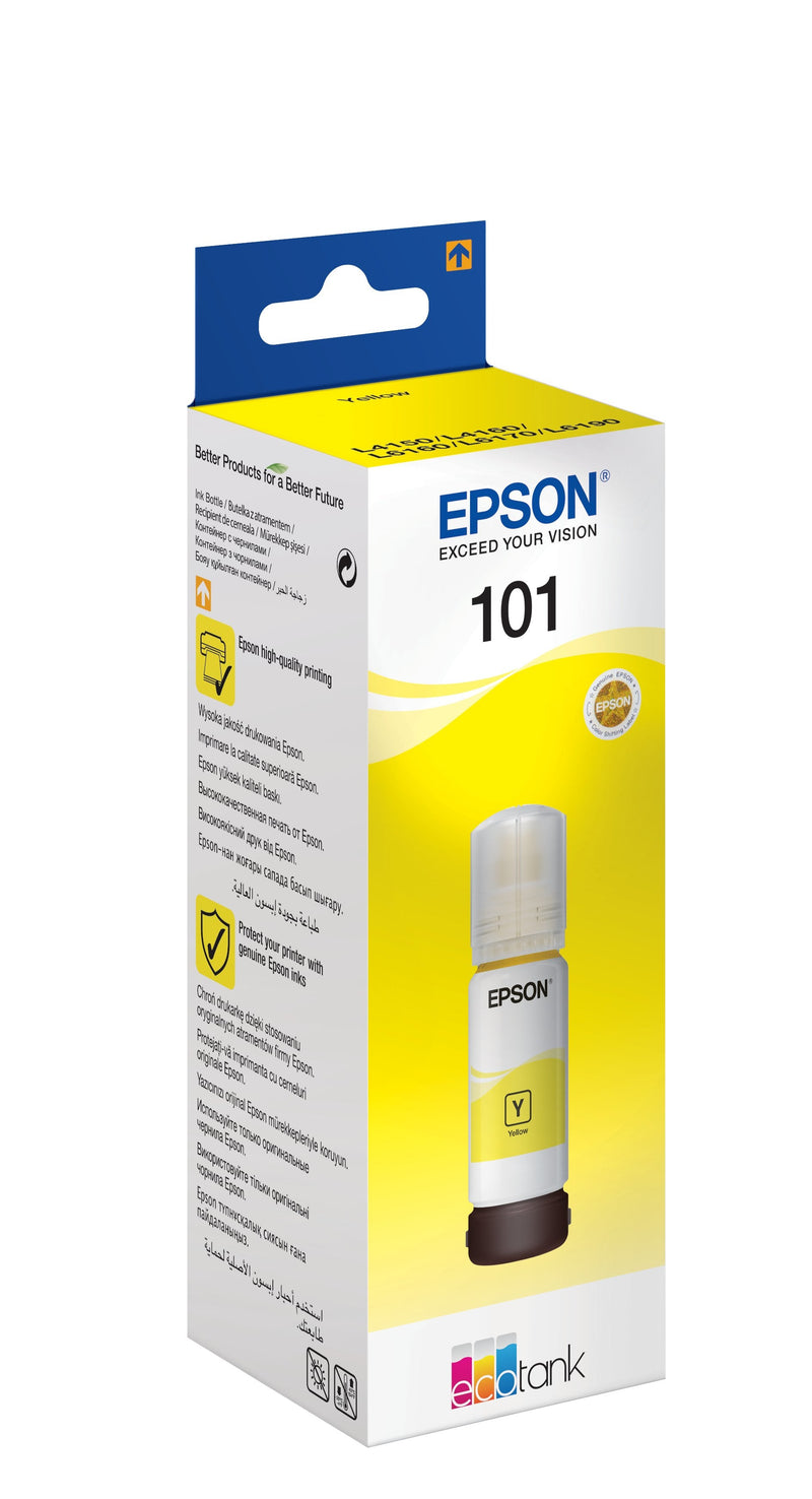 Epson 101 70ML Yellow Genuine Depósito Ink Epson L4260 L4266 L6190 L6260 L6270 L6276 L6290 Ecotank L14150 L629