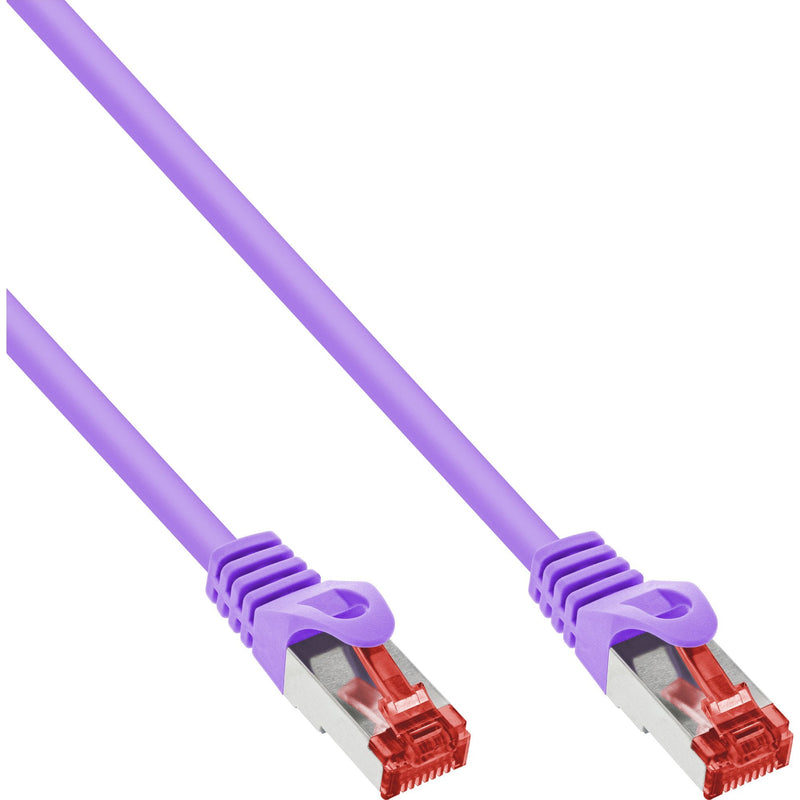 Inline Network Cable S/FTP Pimf CAT.6 250MHZ Pvc Cobre Violet 1M