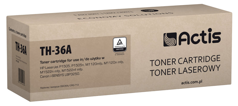 Actis Cartridge Toner TH-36A (reemplazo HP 36A CB436A Canon CRG-713 - Standard - 2000 Páginas - Black