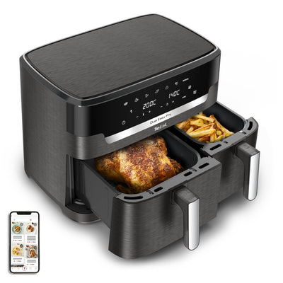 Tefal Fryer Easy Fry Dual XXL EY942HE0 Double 11 L Independiente 2020W Fryer Air Caliente Grey — image 1