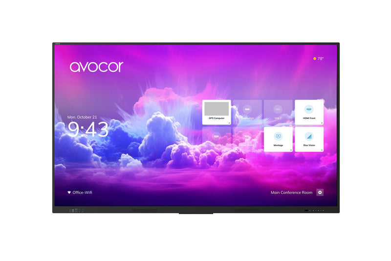 Avocor Digital Signage Whiteboard Blanco Interactive 139,7CM (55) 3840 X 2160 Pixels Pantalla Touchscreen