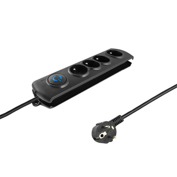 Qoltec 50104 Surge Protector 4 Power Socket 1.5M