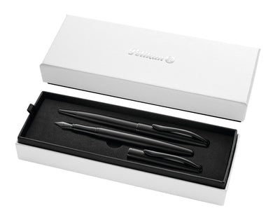 Pelikan Pluma And Pen Jazz Noble Elegance Carbon Sch — image 1