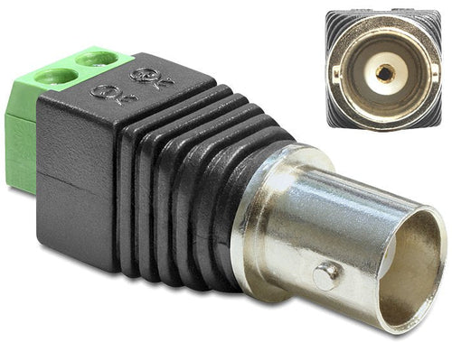 Delock Adapter Terminalblock 2PIN - BNC Connector Female — image 1