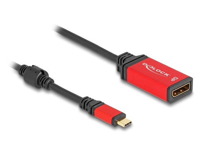 Delock 60052 Adapter USB Type-c™ a DisplayPort (modo DP Alt) 8K 30 HZ With Función Hdr Red
