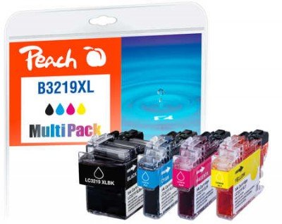 Peach PI500-245 Ink Cartridge Black Cyan Magenta Yellow 4 Pieces LC-3219 — image 1